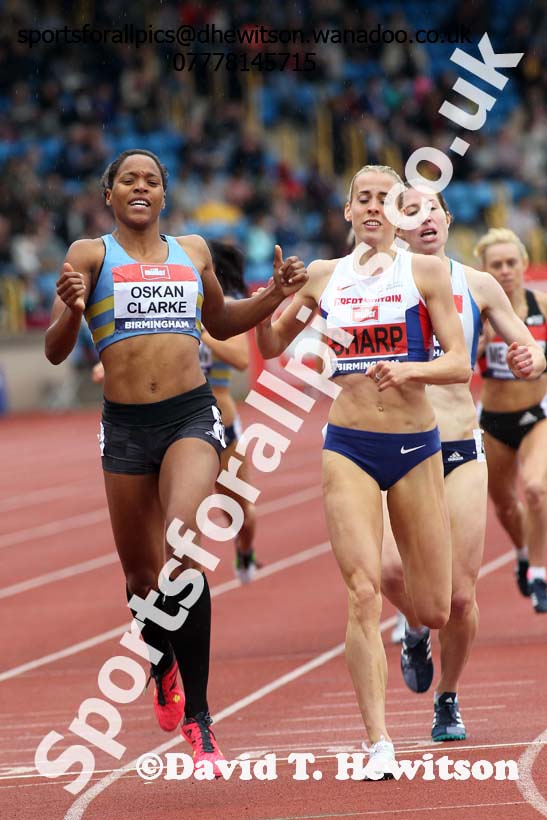 Womens 800 metres, British Championships, Birmingham. Photo: David T. Hewitson/Sports for All Pics